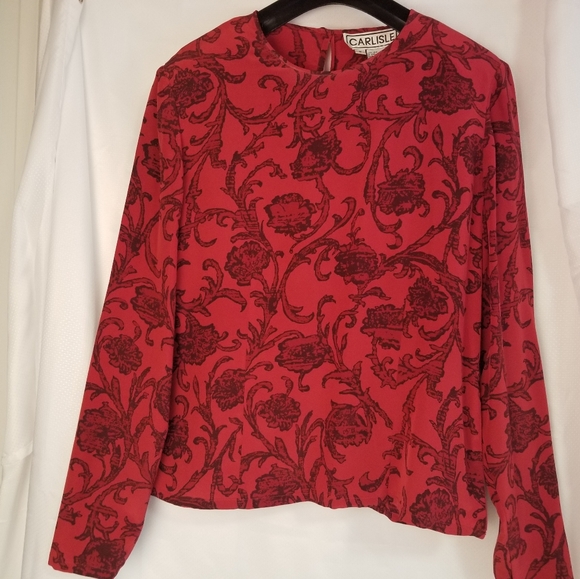 Carlisle Red Jacket and blouse, with Black Patterns - Picture 15 of 15